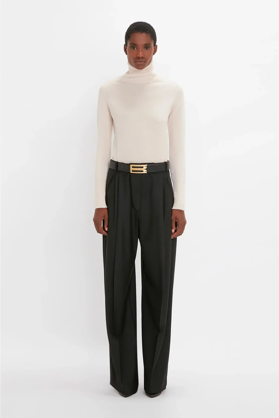 Blusa Manga Longa Gola Alta Contour
