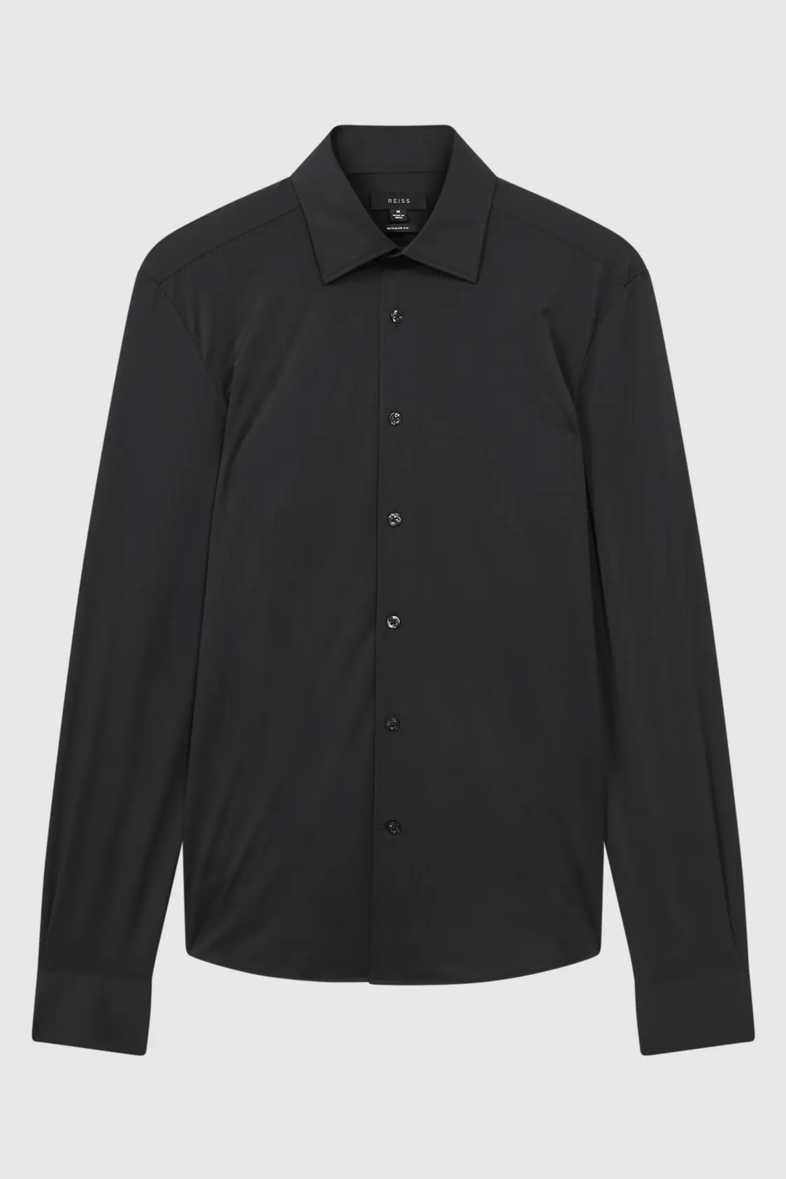 Camisa Regular Fit em Mix de Algodão