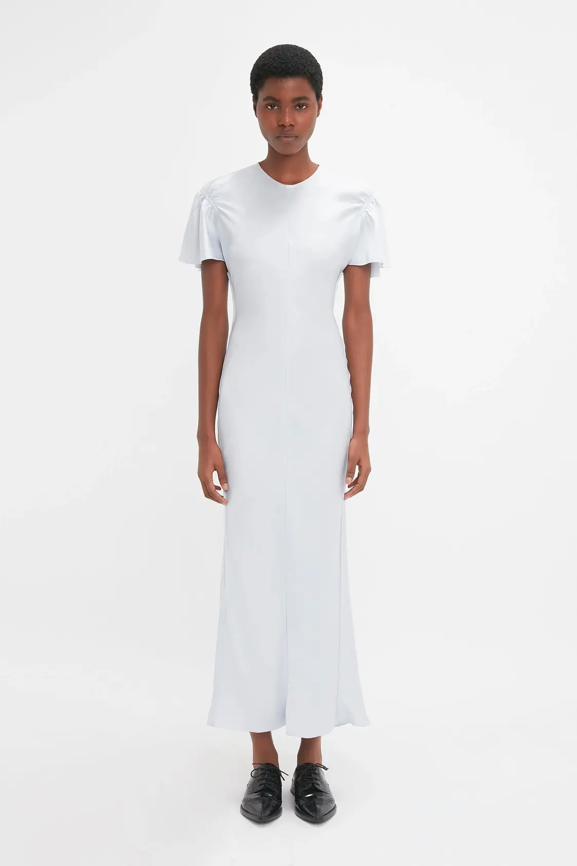 Vestido Cami Vazado com Detalhe de Armação em Gelo