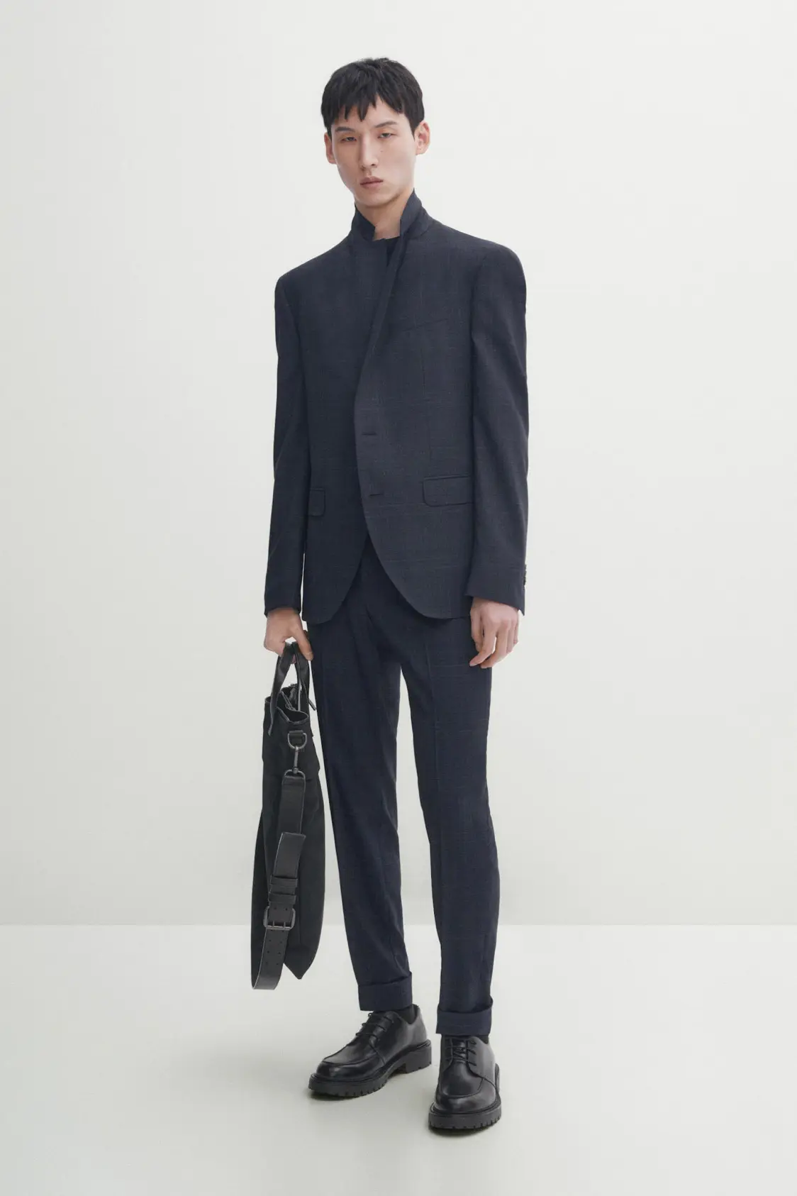 Blazer de Terno em Lã Stretch