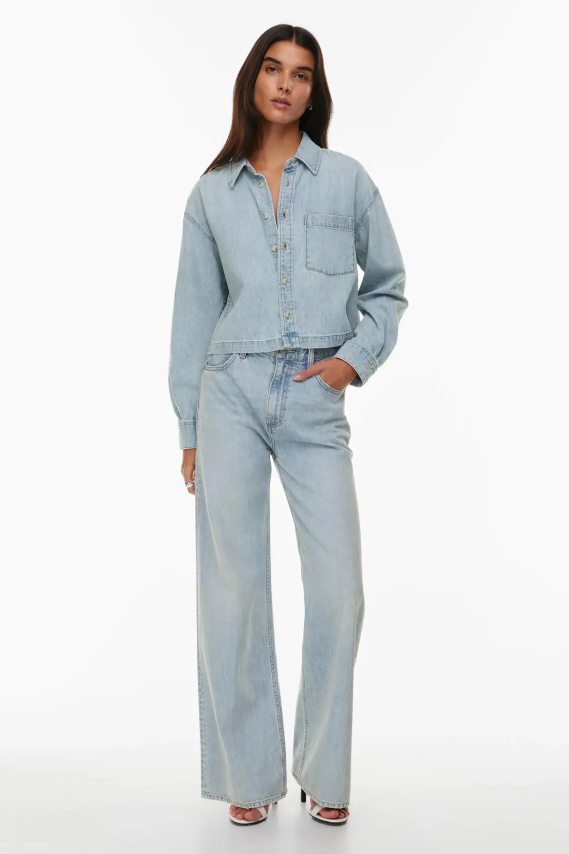 Calça Jeans Wide Anos 90 Cintura Baixa Baggy
