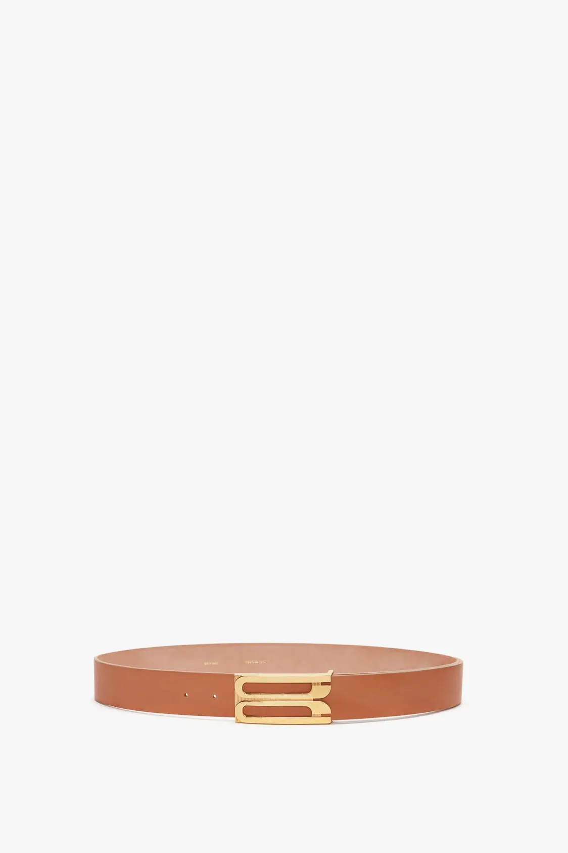 Cinto de Fivela Jumbo em Couro Efeito Croco Laranja